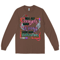 Chestnut Not all angels have wings Long Sleeve Tee - CowGirlArtShop
