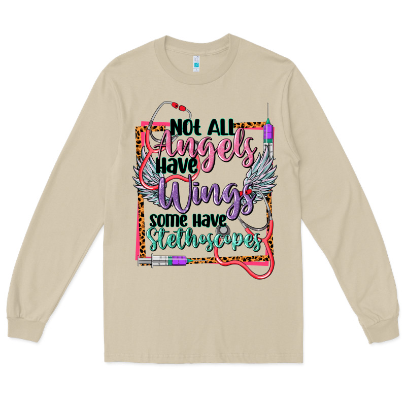 Not All Angels Have Wings Long Sleeve Tee by CowGirlArtShop | Teevron
