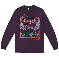 Plum Not all angels have wings Long Sleeve Tee - CowGirlArtShop