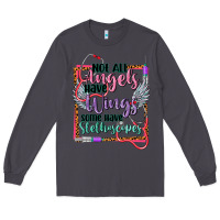 Smoke Not all angels have wings Long Sleeve Tee - CowGirlArtShop