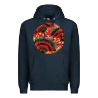 Navy hispanic heritage month round earrings Premium Hoodie - BundleAndBundleShop