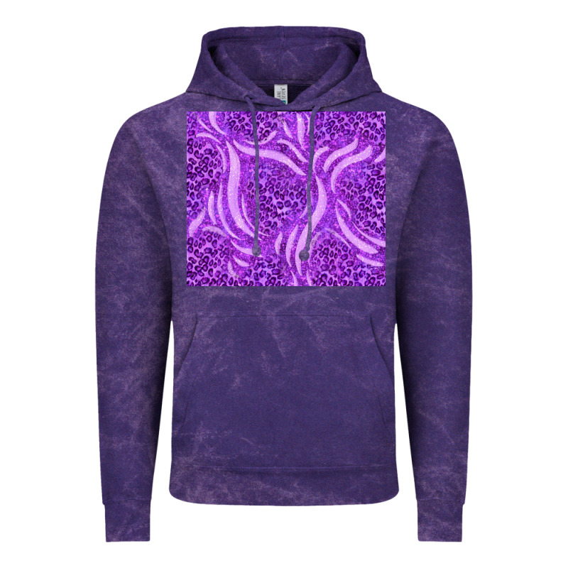 Purple Glitter With Leopard Pattern Vintage Hoodie by TumblerDesignByShophia | Teevron