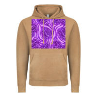 Vintage Camel purple glitter with leopard pattern Vintage Hoodie - TumblerDesignByShophia