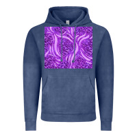 Vintage Denim purple glitter with leopard pattern Vintage Hoodie - TumblerDesignByShophia