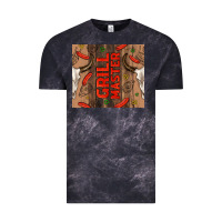 Cloud Black grill master with bull skull Vintage Tee - TumblerDesignByShophia