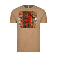 Vintage Coffee grill master with bull skull Vintage Tee - TumblerDesignByShophia