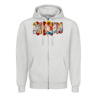 Dove Grey amen Zipper Hoodie - RacoonDesign