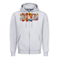 Heather Grey amen Zipper Hoodie - RacoonDesign