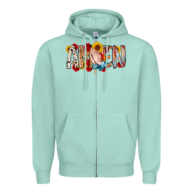 Amen Zipper Hoodie by RacoonDesign | Teevron