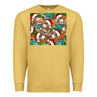 Antique Gold santa skeleton christmas tumbler Premium Sweatshirt - Artiststas