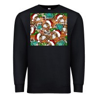 Black santa skeleton christmas tumbler Premium Sweatshirt - Artiststas