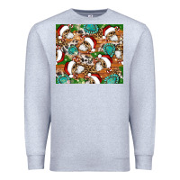 Heather Grey santa skeleton christmas tumbler Premium Sweatshirt - Artiststas