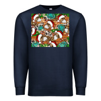 Navy santa skeleton christmas tumbler Premium Sweatshirt - Artiststas