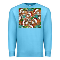 Ocean Blue santa skeleton christmas tumbler Premium Sweatshirt - Artiststas