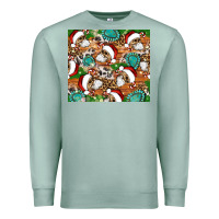 Seafoam santa skeleton christmas tumbler Premium Sweatshirt - Artiststas