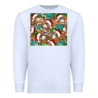 White santa skeleton christmas tumbler Premium Sweatshirt - Artiststas