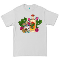Dove Grey mexican tequila gnomes guitar roses cactus serape Premium Tee - Artiststas