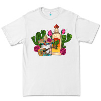 White mexican tequila gnomes guitar roses cactus serape Premium Tee - Artiststas