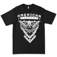 Black American Fighter 3 Premium Tee - lanVoArt