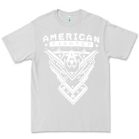 Dove Grey American Fighter 3 Premium Tee - lanVoArt