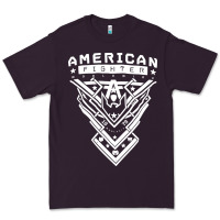 Plum American Fighter 3 Premium Tee - lanVoArt