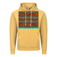 Vintage Mustard tooled leather and aztec Vintage Hoodie - TumblerDesignByShophia