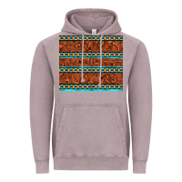 Vintage Zinc tooled leather and aztec Vintage Hoodie - TumblerDesignByShophia