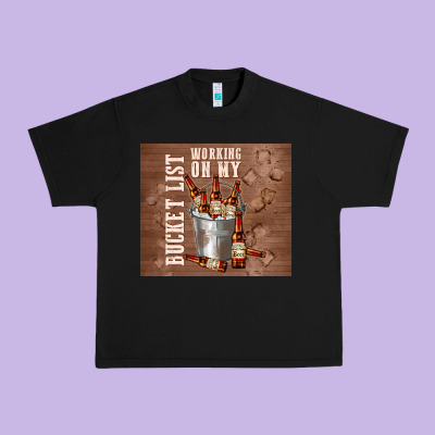 Working On My Bucket List Urban Heavy Tee Designed By Tumblerdesignbyshophia