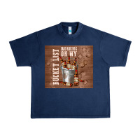 Navy working on my bucket list Urban Heavy Tee - TumblerDesignByShophia