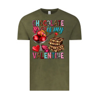 Vintage Olive Chocolate is my valentine Valentine's Day Vintage Tee - HowdyJamesFarm