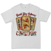 Dove Grey dont stop believin christmas Premium Tee - SublimationCraftShop