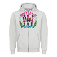 Dove Grey Nuts About Christmas Zipper Hoodie - CowhideDigitalArt