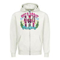 Oatmeal Heather Nuts About Christmas Zipper Hoodie - CowhideDigitalArt