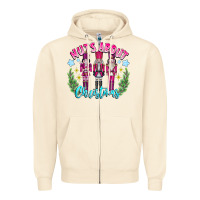 Sandshell Nuts About Christmas Zipper Hoodie - CowhideDigitalArt