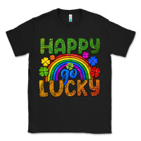 Black Happy go lucky LGBTQ+ Classic Tee - NancyCooperArtShop