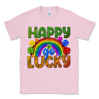 Bubblegum Pink Happy go lucky LGBTQ+ Classic Tee - NancyCooperArtShop