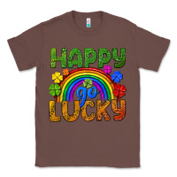 Chestnut Happy go lucky LGBTQ+ Classic Tee - NancyCooperArtShop