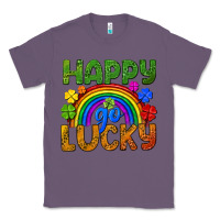 Lavender Happy go lucky LGBTQ+ Classic Tee - NancyCooperArtShop