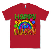 Red Happy go lucky LGBTQ+ Classic Tee - NancyCooperArtShop