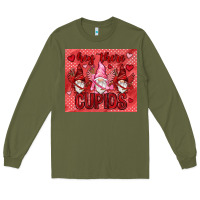 Army Green Hey there Cupids with gnomies tumbler Long Sleeve Tee - HowdyJamesFarm
