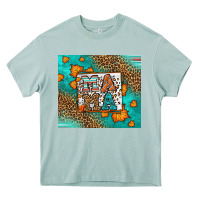 Arona Fall Autumn Leopard Serape Mama Heavy Core Tee - LillyAllenDesigns