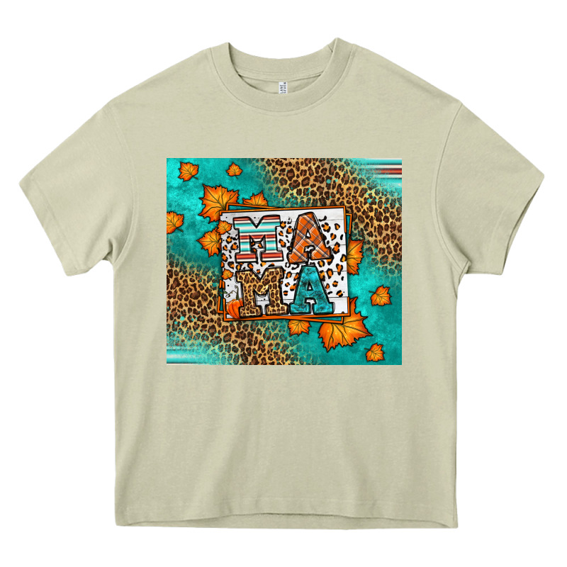 Fall Autumn Leopard Serape Mama Heavy Core Tee by LillyAllenDesigns | Teevron