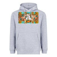 Heather Grey Goat Family Fall Pumpkins Heavyweight Hoodie - Artiststas