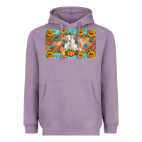 Lavender Goat Family Fall Pumpkins Heavyweight Hoodie - Artiststas