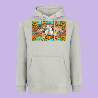 Goat Family Fall Pumpkins Heavyweight Hoodie Designed By Artiststas