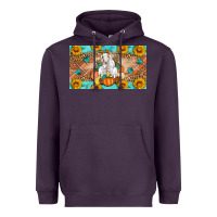Plum Goat Family Fall Pumpkins Heavyweight Hoodie - Artiststas
