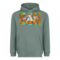 Sage Goat Family Fall Pumpkins Heavyweight Hoodie - Artiststas