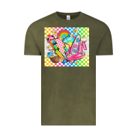 Vintage Olive retro summer Vintage Tee - TumblerDesignByShophia
