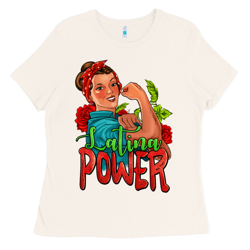 Latina Power Strong Woman Ladies Tee by Jasminsmagicworld | Teevron