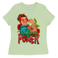 Matcha latina power strong woman Ladies Tee - Jasminsmagicworld